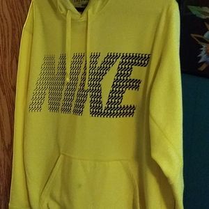 Nike neon yellow hoodie